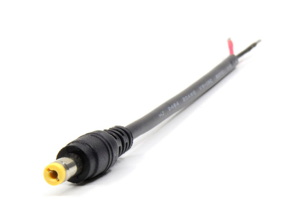 Комплект роз'ємів живлення DC 5.5×2.1 мм (мама + тато) з кабелем 15 см (20AWG, 0.50 мм²)