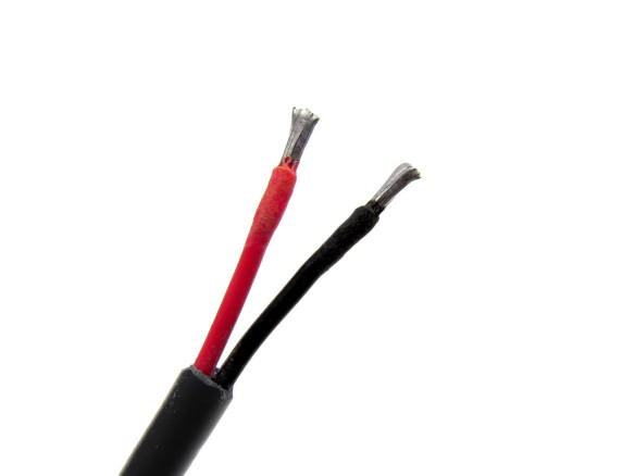 Комплект роз'ємів живлення DC 5.5×2.1 мм (мама + тато) з кабелем 15 см (20AWG, 0.50 мм²)